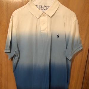Men’s Ralph Lauren royal blue ombré polo shirt
